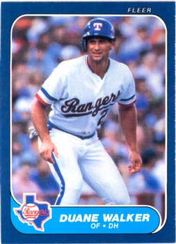 1986 Fleer #574 Duane Walker Front