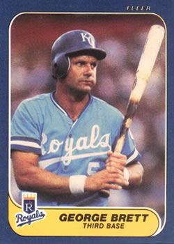 1986 Fleer #5 George Brett Front