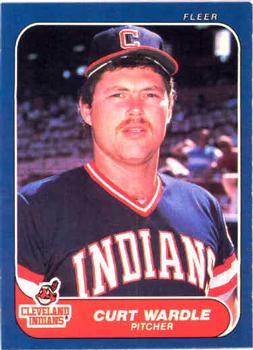 1986 Fleer #600 Curt Wardle Front