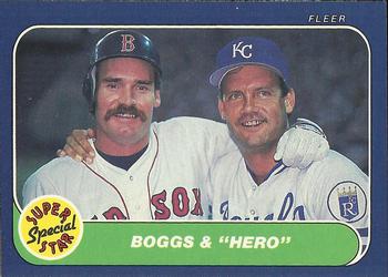 1986 Fleer #634 Boggs & 