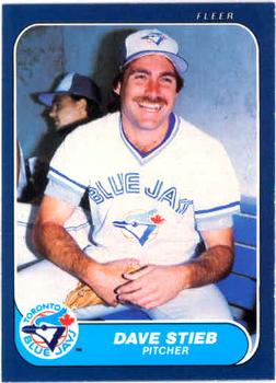 1986 Fleer #70 Dave Stieb Front