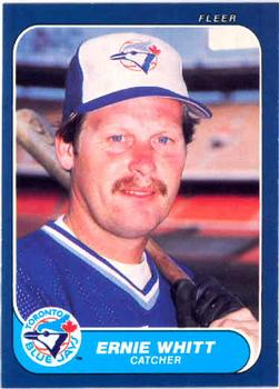 1986 Fleer #73 Ernie Whitt Front