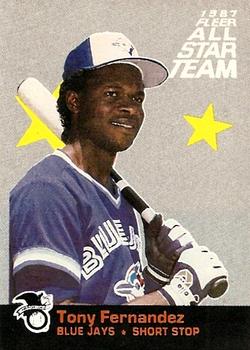 1987 Fleer - Fleer All-Star Team #3 Tony Fernandez Front