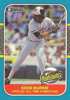 1987 Donruss Highlights #37 Eddie Murray Front