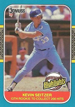 1987 Donruss Highlights #47 Kevin Seitzer Front