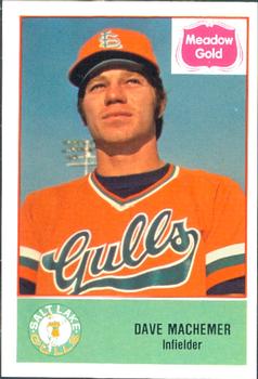 1978 Cramer Salt Lake Gulls #25 Dave Machemer Front