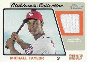 2015 Topps Heritage - Clubhouse Collection Relics #CCR-MTA Michael Taylor Front