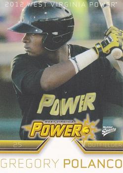 2012 MultiAd West Virginia Power #13 Gregory Polanco Front