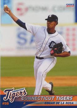 2012 Choice Connecticut Tigers #12 Edgar De La Rosa Front