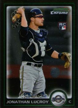 2010 Bowman Chrome #200 Jonathan Lucroy  Front