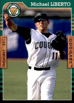 2011 Grandstand Kane County Cougars #NNO Michael Liberto Front