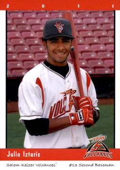 2011 Grandstand Salem-Keizer Volcanoes #NNO Julio Izturis Front