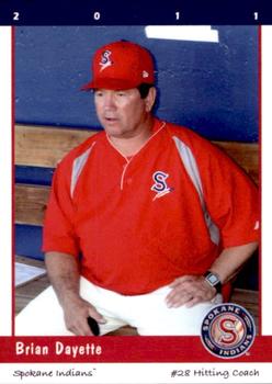 2011 Grandstand Spokane Indians #NNO Brian Dayett Front