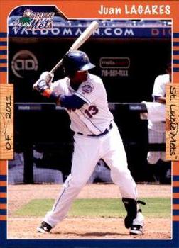 2011 Grandstand St. Lucie Mets #NNO Juan Lagares Front