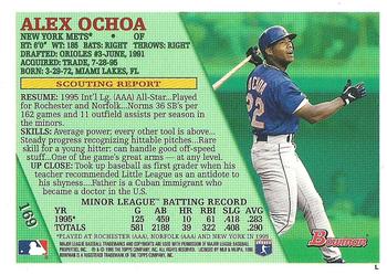 1996 Bowman - Foil #169 Alex Ochoa Back