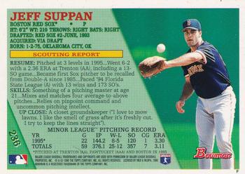 1996 Bowman - Foil #236 Jeff Suppan Back