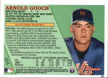 1996 Bowman - Foil #254 Arnold Gooch Back