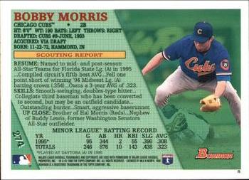 1996 Bowman - Foil #274 Bobby Morris Back