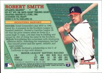 1996 Bowman - Foil #296 Robert Smith Back