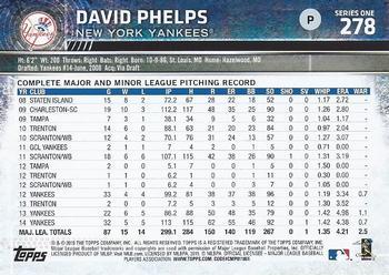 2015 Topps - Purple #278 David Phelps Back