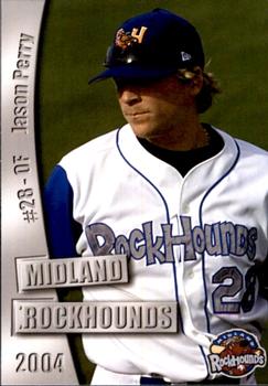 2004 Grandstand Midland RockHounds #NNO Jason Perry Front