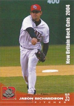 2004 Grandstand New Britain Rock Cats #NNO Jason Richardson Front
