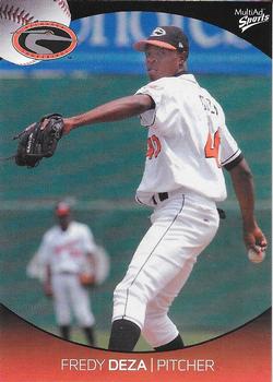 2004 MultiAd Delmarva Shorebirds #9 Fredy Deza Front