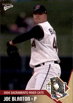 2004 MultiAd Sacramento River Cats #1 Joe Blanton Front