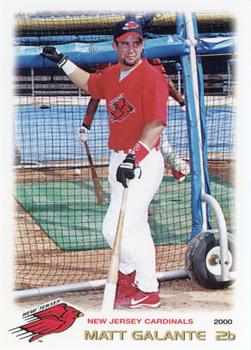 2000 Grandstand New Jersey Cardinals #NNO Matt Galante Front