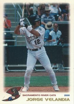 2000 Grandstand Sacramento River Cats #NNO Jorge Velandia Front