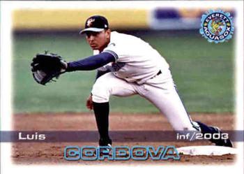 2003 Grandstand Everett AquaSox #NNO Luis Cordova Front