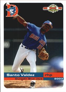 2003 Grandstand Dunedin Blue Jays #NNO Santo Valdez Front