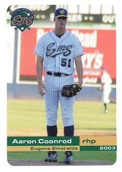 2003 Grandstand Eugene Emeralds #NNO Aaron Coonrod Front