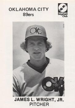 1980 Oklahoma City 89ers #24 James L. Wright Jr. Front