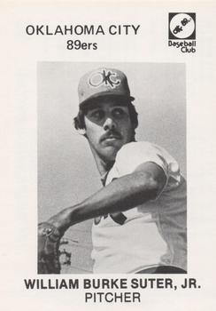 1980 Oklahoma City 89ers #25 William Suter Jr. Front