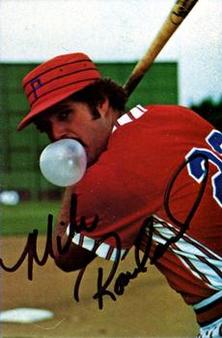 1981 Valley National Bank Phoenix Giants #10 Mike Rowland Front