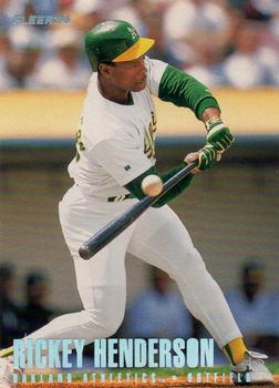 1996 Fleer - Tiffany #209 Rickey Henderson Front