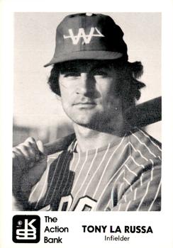 1973 J.P. Kelly Bank Wichita Aeros Baseball #NNO Tony La Russa Front