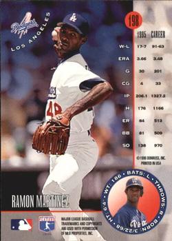 1996 Leaf - Press Proofs Gold #198 Ramon Martinez Back