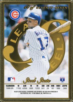 1996 Leaf Preferred - Steel Gold #54 Mark Grace Back