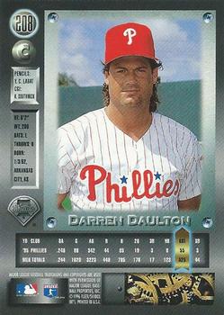 1996 Metal Universe - Platinum #208 Darren Daulton Back