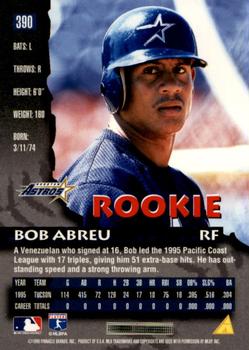 BOB ABREU ROOKIE CARD - 1996 PINNACLE SELECT BASEBALL CARD #104