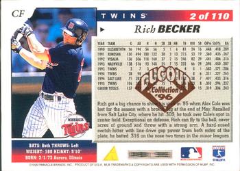 1996 Score - Dugout Collection (Series One) #2 Rich Becker Back