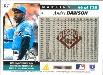 1996 Score - Dugout Collection (Series One) #44 Andre Dawson Back