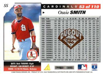 1996 Score - Dugout Collection (Series One) #53 Ozzie Smith Back