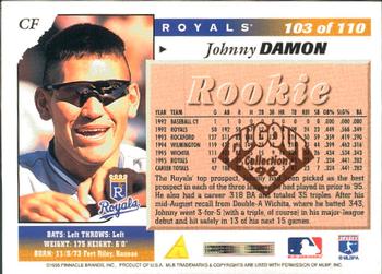 1996 Score - Dugout Collection (Series One) #103 Johnny Damon Back