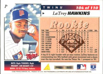 1996 Score - Dugout Collection (Series One) #104 LaTroy Hawkins Back