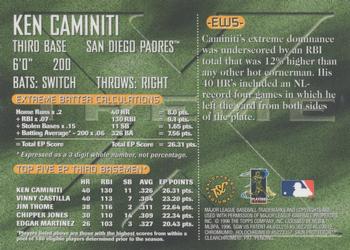 1996 Stadium Club - Extreme Winners Silver #EW5 Ken Caminiti Back