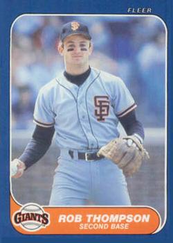 1986 Fleer Update #U-115 Rob Thompson Front