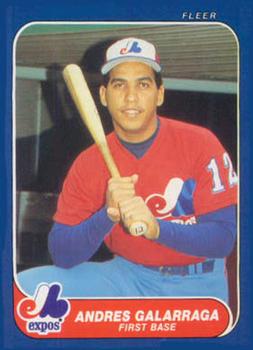 1986 Fleer Update #U-44 Andres Galarraga Front